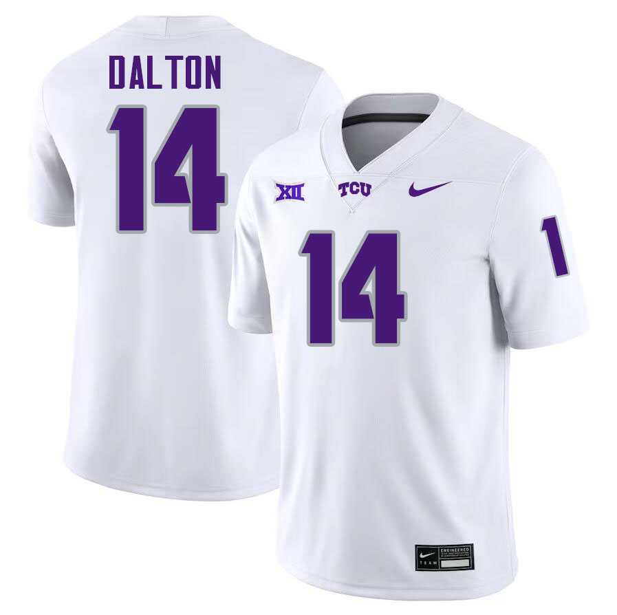 #14 Andy Dalton TCU Jersey,Texas Christian University Horned Frogs Football Jersey-White